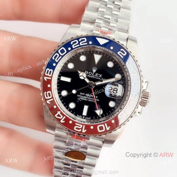 Grade 1A Swiss Rolex GMT Master II Pepsi Jubilee 3285 904L Watch / Noob Factory Watch Grade 1A Swiss Rolex GMT Master II Pepsi Jubilee 3285 904L Watch / Noob Factory Watch
