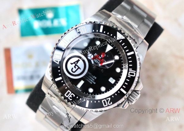 AJ Factory MAX Rolex Deepsea Black Replica Watch Stainless Steel AJ Factory MAX Rolex Deepsea Black Replica Watch Stainless Steel