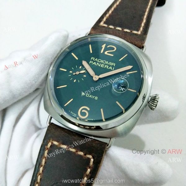 Replica Panerai Radiomir 8 Days SS Black Dial Watch PAM 735 Replica Panerai Radiomir 8 Days SS Black Dial Watch PAM 735