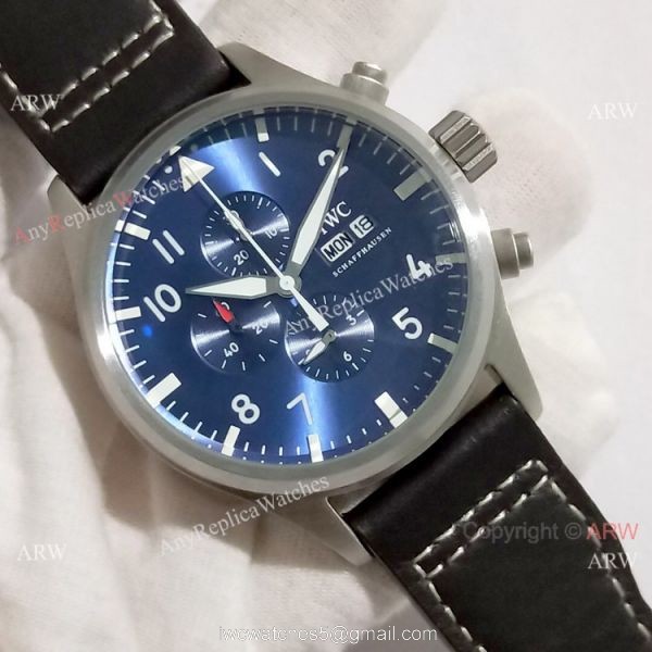 New Iwc Pilot Spitfire Blue Chronograph Watch High Quality Replica Watches China New Iwc Pilot Spitfire Blue Chronograph Watch High Quality Replica Watches China