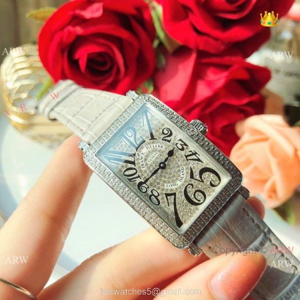 New Copy Franck Muller Long Island Ss Iced Out Diamond Watch 26mm New Copy Franck Muller Long Island Ss Iced Out Diamond Watch 26mm