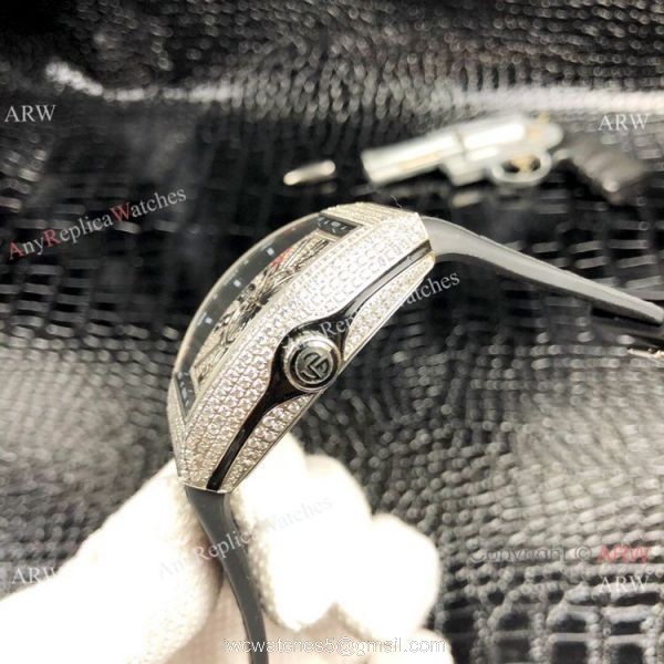 Franck Muller Vanguard Yachting V45 SC DT SS Diamond Watch New Replica Franck Muller Vanguard Yachting V45 SC DT SS Diamond Watch New Replica