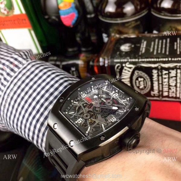 Richard Mille RM012 Rose Gold Rubber Strap Watch Swiss Quality Richard Mille RM012 Rose Gold Rubber Strap Watch Swiss Quality