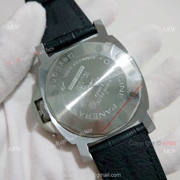 Panerai Luminor Daylight Automatic Watch SS Black Dial Panerai Luminor Daylight Automatic Watch SS Black Dial
