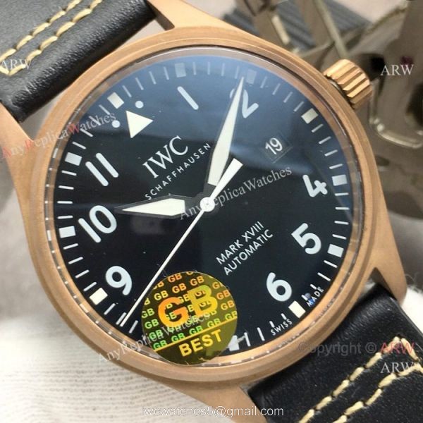 Super Clone IWC Big Pilots Spitfire Bronze Case Black Dial Watch Swiss Made Super Clone IWC Big Pilots Spitfire Bronze Case Black Dial Watch Swiss Made