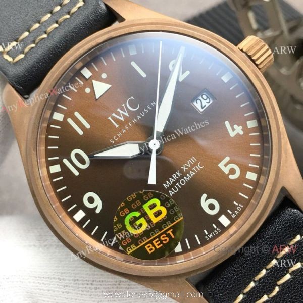 Swiss Replica IWC Big Pilots Spitfire 9015 Watch Bronze Case Brown Dial Swiss Replica IWC Big Pilots Spitfire 9015 Watch Bronze Case Brown Dial