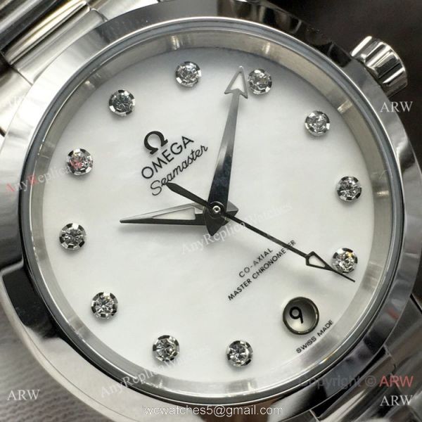 VS Factory Copy Omega Aqua Terra 150m 8800 Watch Diamond Dial Lady VS Factory Copy Omega Aqua Terra 150m 8800 Watch Diamond Dial Lady