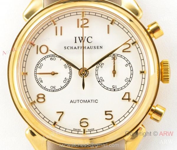 Swiss Replica IWC Portuguese 7750 Watch Gold Case 2019 New Swiss Replica IWC Portuguese 7750 Watch Gold Case 2019 New