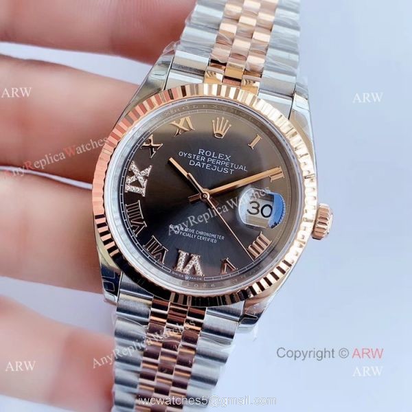 EW factory 3235 Replica Rolex Datejust 36mm Jubilee Watch with VI Diamond EW factory 3235 Replica Rolex Datejust 36mm Jubilee Watch with VI Diamond