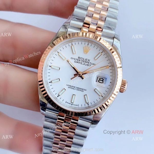 EW factory Copy Rolex Oyster Perpetual Datejust Jubilee White Dial Watch 36mm EW factory Copy Rolex Oyster Perpetual Datejust Jubilee White Dial Watch 36mm