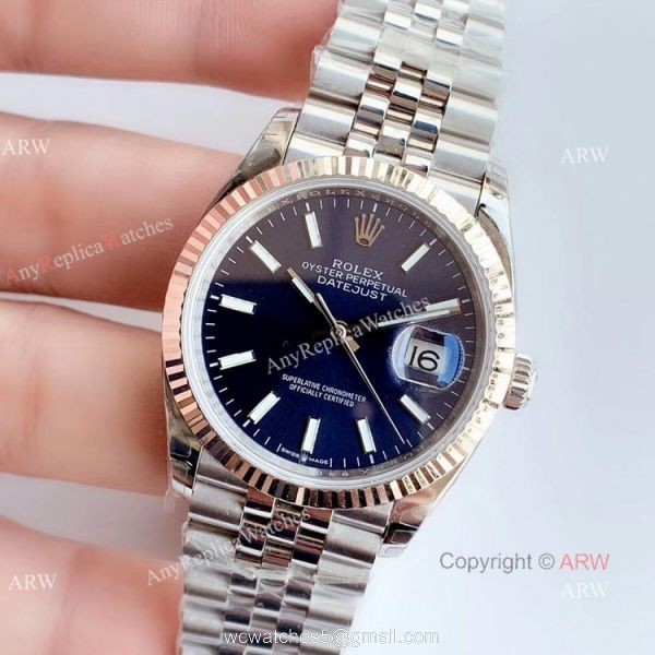 EW factory Swiss 3235 Rolex Datejust 36 Stainless Steel Blue Dial Watch EW factory Swiss 3235 Rolex Datejust 36 Stainless Steel Blue Dial Watch