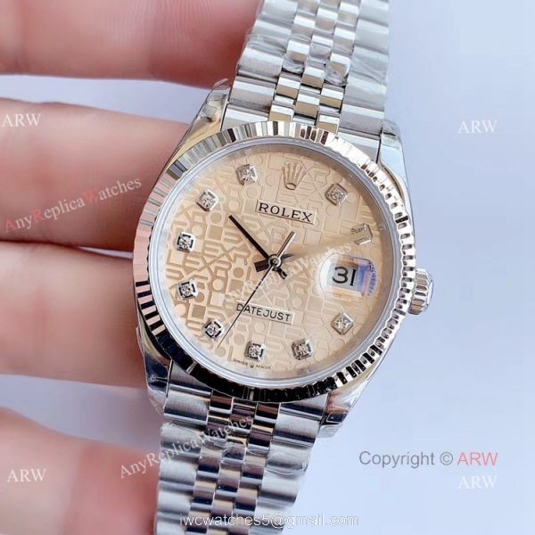 EW factory Copy Rolex Computer Face Datejust 36mm Watch EW factory Copy Rolex Computer Face Datejust 36mm Watch