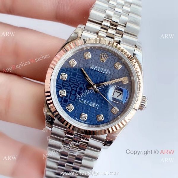 EWF Datejust Rolex Computer Face Stainless Steel Jubilee Watch 36mm EWF Datejust Rolex Computer Face Stainless Steel Jubilee Watch 36mm