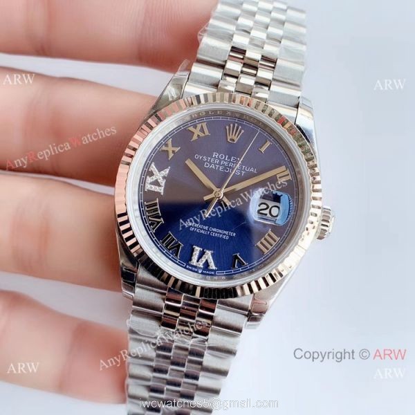 EWF Replica Rolex Oyster Perpetual Datejust 36mm Watch Jubilee Band Blue Dial EWF Replica Rolex Oyster Perpetual Datejust 36mm Watch Jubilee Band Blue Dial