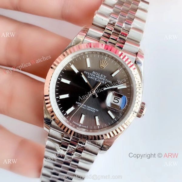 EW factory Copy Rolex Oyster Perpetual Datejust 36mm SS Gray dial Jubilee Watch EW factory Copy Rolex Oyster Perpetual Datejust 36mm SS Gray dial Jubilee Watch