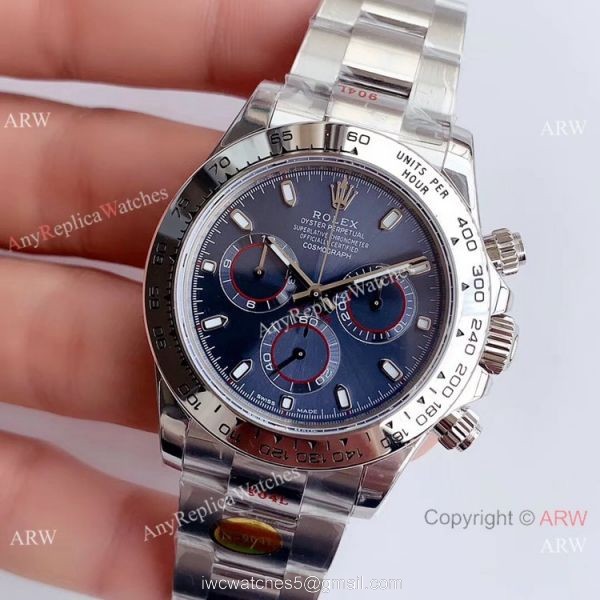 Noob Factory Swiss 4130 Rolex Daytona SS Blue Dial Watch Best Chinese Replica Watches Noob Factory Swiss 4130 Rolex Daytona SS Blue Dial Watch Best Chinese Replica Watches