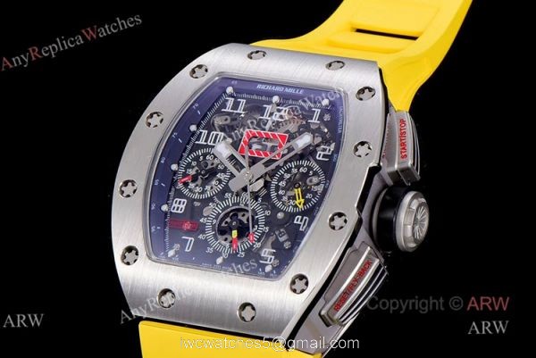 KV Factory Replica Richard Mille RM011-FM Black Kite Flyback Chronograph Watch KV Factory Replica Richard Mille RM011-FM Black Kite Flyback Chronograph Watch