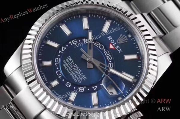 Noob Factory Replica Rolex Sky Dweller Blue Dial Automatic Watch 42mm Noob Factory Replica Rolex Sky Dweller Blue Dial Automatic Watch 42mm