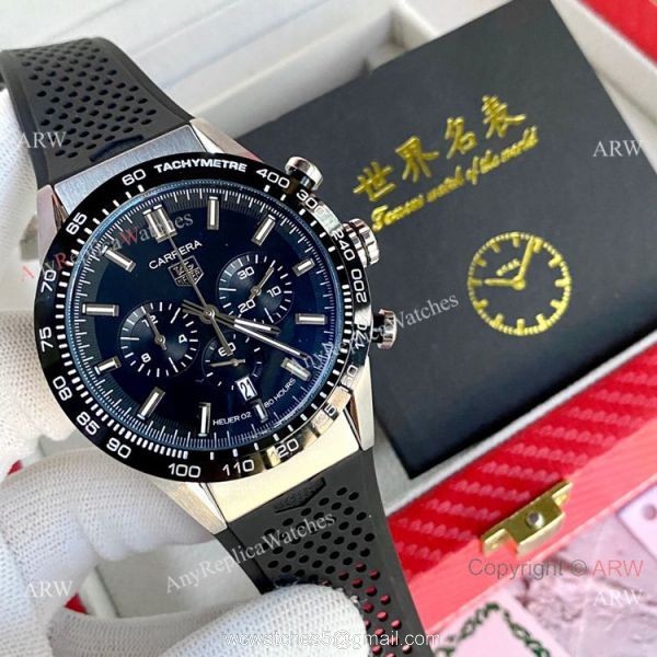 2020 New Replica Tag Heuer Carrera Heuer 02 Blue Dial Watch 2020 New Replica Tag Heuer Carrera Heuer 02 Blue Dial Watch
