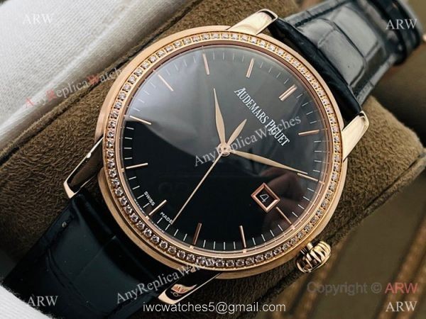 New 2021! Swiss Grade 1 Copy Audemars Piguet Jules Audemars Diamond Watch Rose Gold 41mm New 2021! Swiss Grade 1 Copy Audemars Piguet Jules Audemars Diamond Watch Rose Gold 41mm