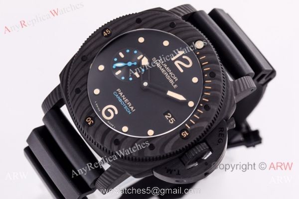 Swiss Grade 1 Panerai Luminor Submersible Carbon Watch VS Factory V2 Swiss Grade 1 Panerai Luminor Submersible Carbon Watch VS Factory V2