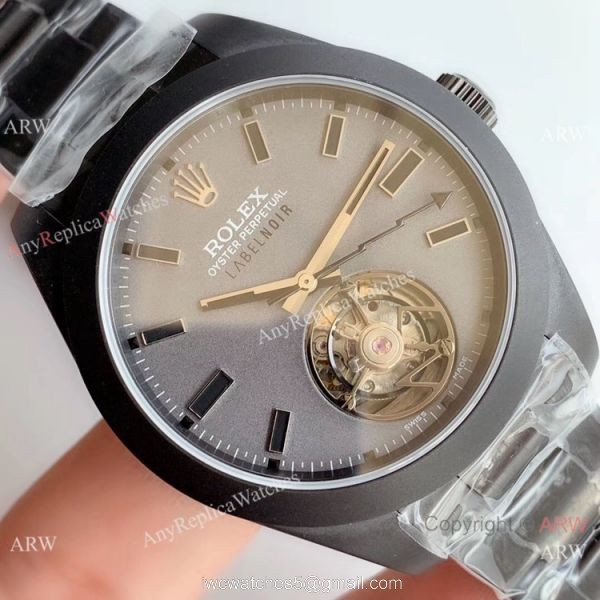 Replicas Rolex Milgauss Label Noir Tourbillon PVD Case 1-1 Best Edition Watch Replicas Rolex Milgauss Label Noir Tourbillon PVD Case 1-1 Best Edition Watch