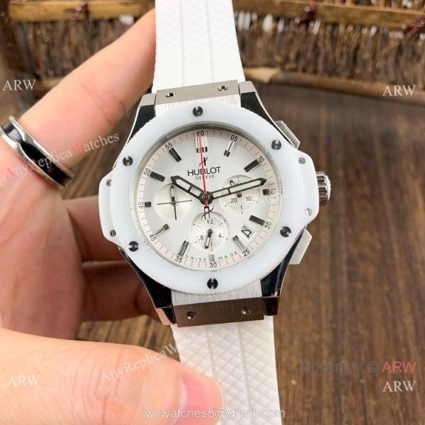 New Hublot Big Bang Evolution Watches SS Ceramic Bezel 44mm New Hublot Big Bang Evolution Watches SS Ceramic Bezel 44mm