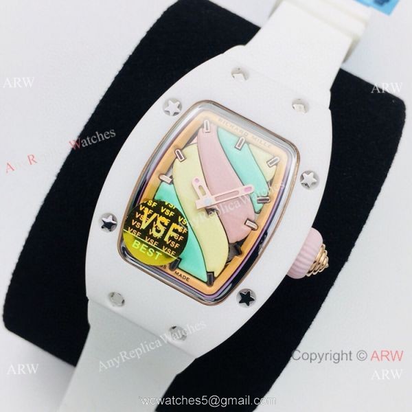 VS Factory Richard Mille RM07-03 Marshmallow BonBon Watch White Ceramic VS Factory Richard Mille RM07-03 Marshmallow BonBon Watch White Ceramic