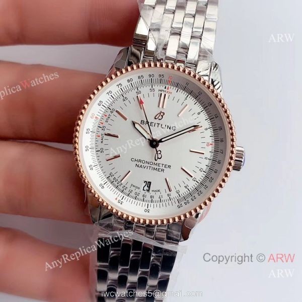 Highest Quality Breitling Navitimer 1 Swiss 2824 Watch Rose Gold Bezel Highest Quality Breitling Navitimer 1 Swiss 2824 Watch Rose Gold Bezel