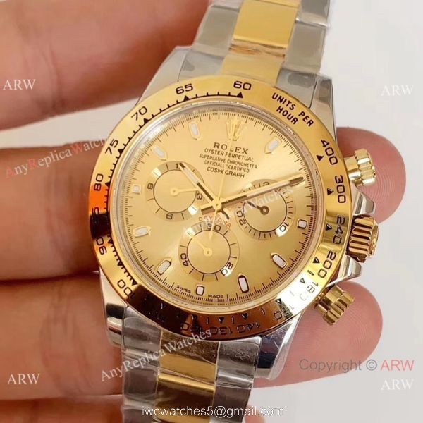 1:1 Best Edition Copy Rolex Daytona Two Tone 40mm Watch Noob Factory Swiss 4130 1:1 Best Edition Copy Rolex Daytona Two Tone 40mm Watch Noob Factory Swiss 4130