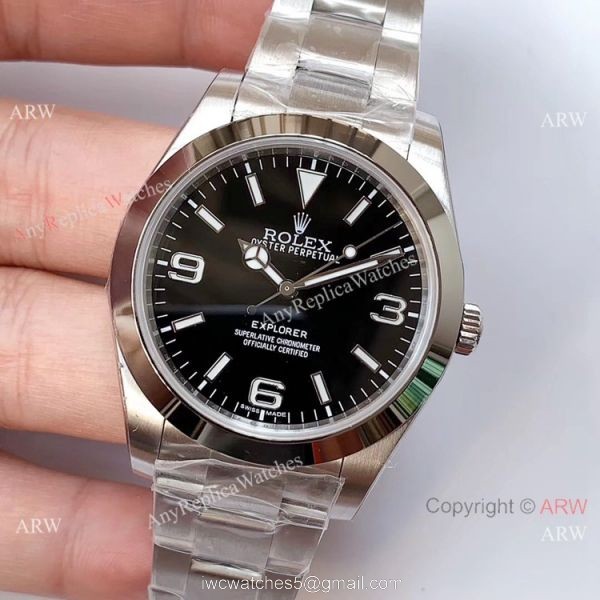 Swiss Replica Rolex Explorer Noob Factory ETA2836 Stainless Steel Watch Swiss Replica Rolex Explorer Noob Factory ETA2836 Stainless Steel Watch