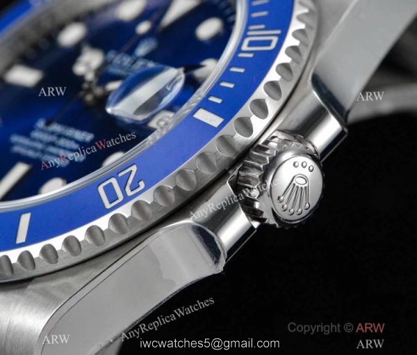 NOOB Factory V8 Version Swiss 3135 Rolex Submariner Smurf Blue Ceramic Replica Watch NOOB Factory V8 Version Swiss 3135 Rolex Submariner Smurf Blue Ceramic Replica Watch