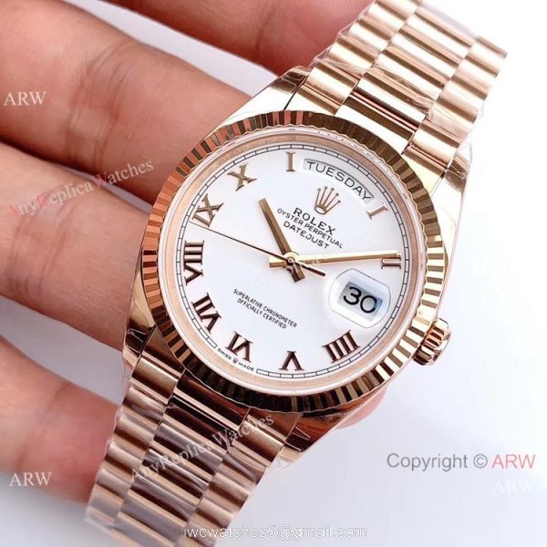 Swiss 3255 Movement Rolex Day-Date Rose Gold Case 36mm Watch Swiss 3255 Movement Rolex Day-Date Rose Gold Case 36mm Watch
