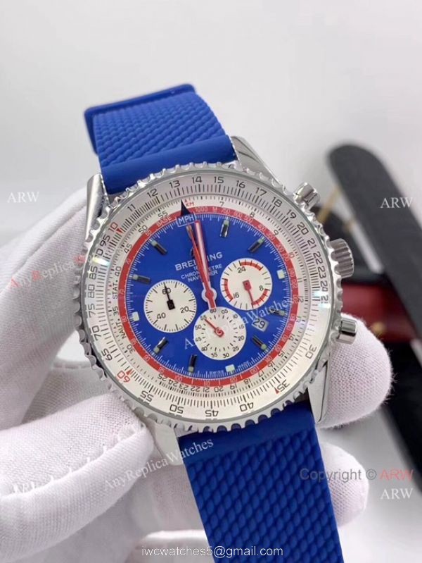 New Copy Breitling Navitimer 1 Pan Am Edition Watch Stainless Steel Blue Dial New Copy Breitling Navitimer 1 Pan Am Edition Watch Stainless Steel Blue Dial