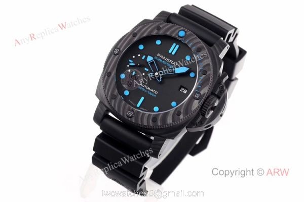 VS Factory New Swiss Replica Panerai Submersible PAM 960 42mm Carbon Watches VS Factory New Swiss Replica Panerai Submersible PAM 960 42mm Carbon Watches
