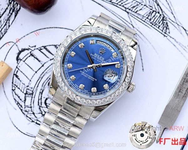 NEW UPGRADED Rolex Day Date 2 Blue Diamond Dial President Watch 41mm NEW UPGRADED Rolex Day Date 2 Blue Diamond Dial President Watch 41mm