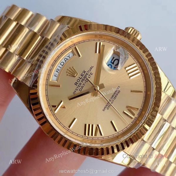 Noob Factory V3 Replica Rolex Day-Date ii 41 Yellow Gold Watch Swiss 3255 Movement Noob Factory V3 Replica Rolex Day-Date ii 41 Yellow Gold Watch Swiss 3255 Movement