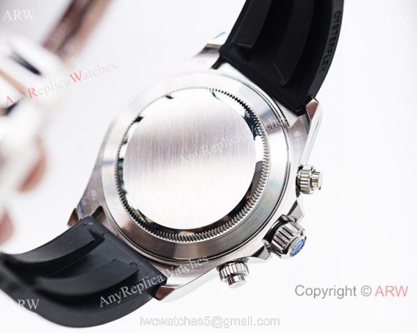 Copy Rolex Daytona Rubber Strap Diamond Markers Watch 40mm Copy Rolex Daytona Rubber Strap Diamond Markers Watch 40mm