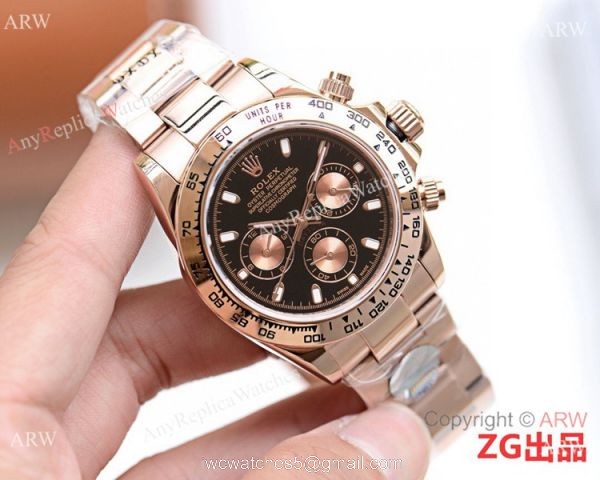Rose Gold Rolex Daytona Automatic Replica Watch 40mm Rose Gold Rolex Daytona Automatic Replica Watch 40mm