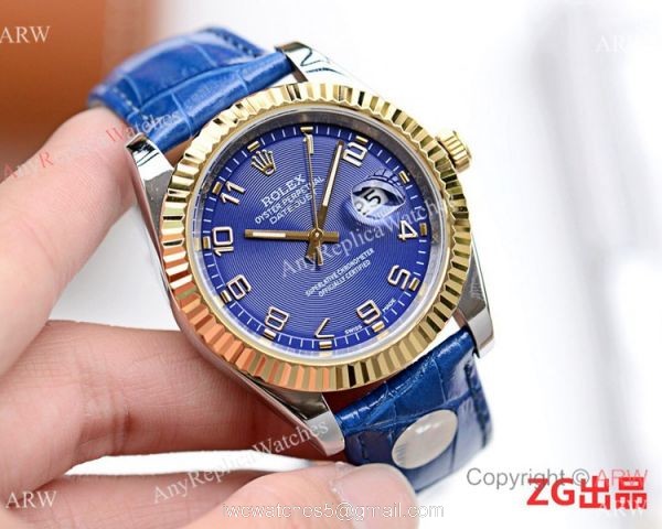 NEW UPGRADED Rolex Datejust II Watches SS Black Leather Strap Gold Bezel NEW UPGRADED Rolex Datejust II Watches SS Black Leather Strap Gold Bezel