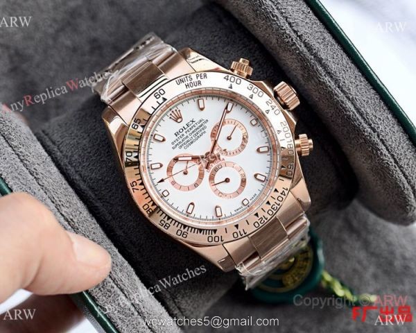 Clone Rolex Daytona Rose Gold Automatic Watch Men Size Clone Rolex Daytona Rose Gold Automatic Watch Men Size