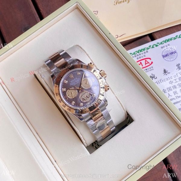 Two Tone Rolex Daytona 40mm Watches White MOP Dial Men Size Two Tone Rolex Daytona 40mm Watches White MOP Dial Men Size