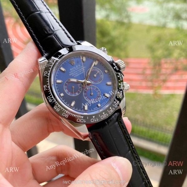 43mm Rolex Daytona Blue Dial Replica Watch Ceramic Bezel 43mm Rolex Daytona Blue Dial Replica Watch Ceramic Bezel