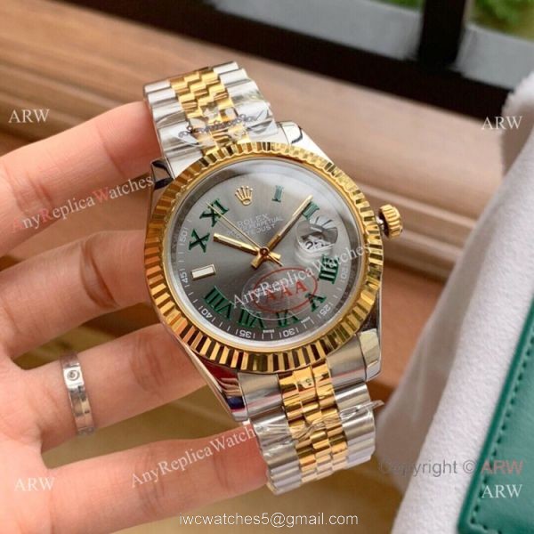 Upgraded Copy Rolex Jubilee Rose Gold Datejust II Watches Green Roman 40mm Upgraded Copy Rolex Jubilee Rose Gold Datejust II Watches Green Roman 40mm