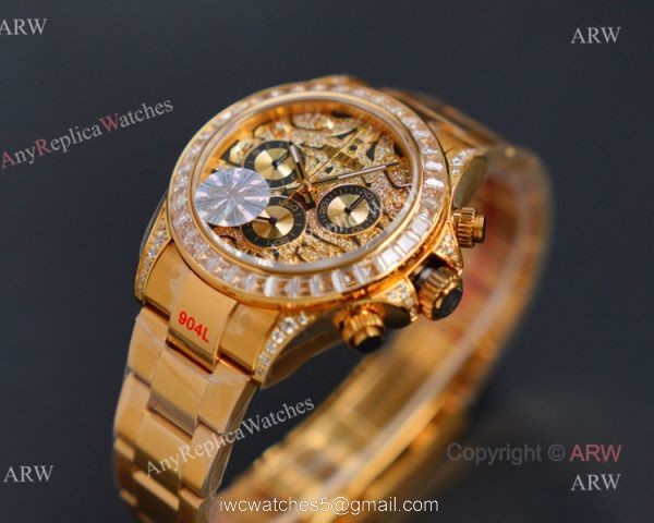 JH Factory Replica Rolex Tiger Eye Rose Gold Rolex Daytona 116588 TBR Diamond Watch JH Factory Replica Rolex Tiger Eye Rose Gold Rolex Daytona 116588 TBR Diamond Watch