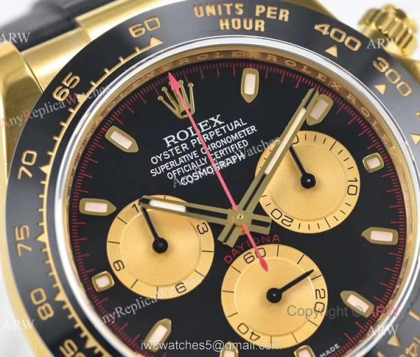 1:1 Noob Factory V3 Rolex Paul Newman Daytona Rubber Strap Yellow Gold Watch 1:1 Noob Factory V3 Rolex Paul Newman Daytona Rubber Strap Yellow Gold Watch