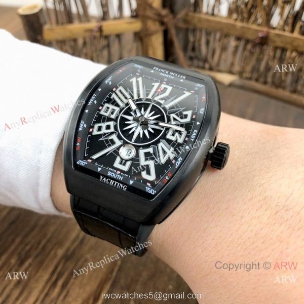 Copy Franck Muller Vanguard V45 Men Watch Black and Blue Copy Franck Muller Vanguard V45 Men Watch Black and Blue