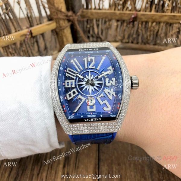Best Copy Franck Muller Geneve Vanguard v45 Black Dial Diamond Watch Best Copy Franck Muller Geneve Vanguard v45 Black Dial Diamond Watch