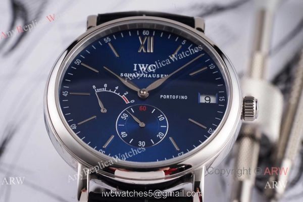 Swiss Replica IWC Portofino 8 Days Power Reserve Blue Dial Men Watch Swiss Replica IWC Portofino 8 Days Power Reserve Blue Dial Men Watch