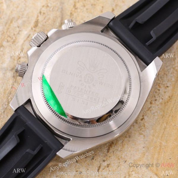 Swiss Quality Replica Rolex Daytona 43mm Watch Rhodium Gray Oysterflex Rubber Strap Swiss Quality Replica Rolex Daytona 43mm Watch Rhodium Gray Oysterflex Rubber Strap
